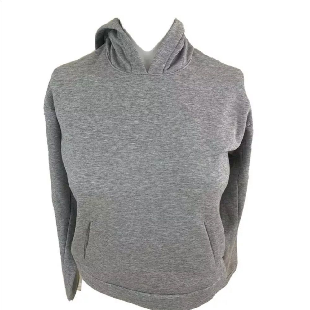 Athleta Womens Hoodie Gray Space Dye Pocket Small